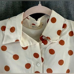 Roolee polka dot shirt dress